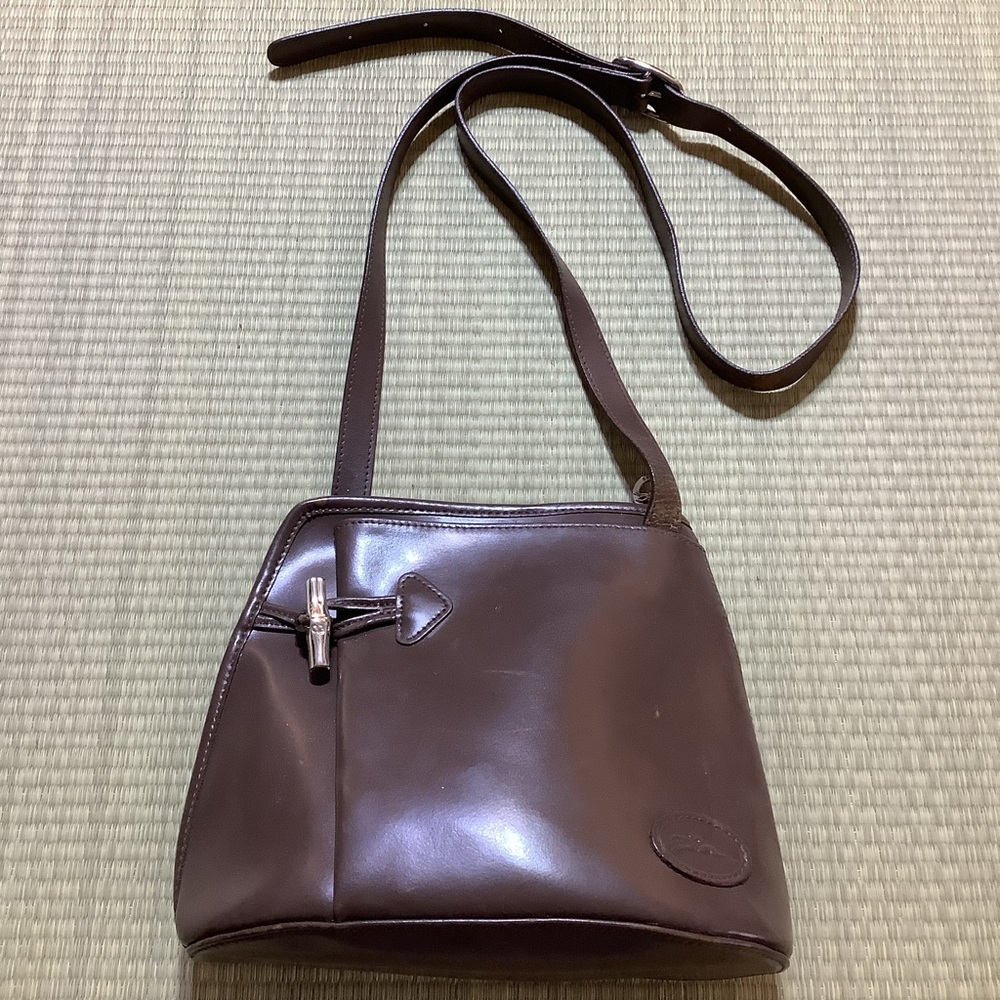Longchamp Brown Leather Shoulder Bag